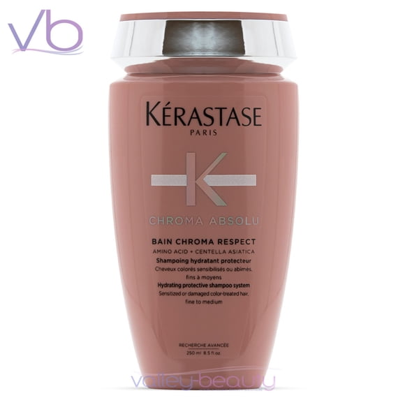 Kérastase Chroma Absolu Bain Chroma Respect / Shampooing Protecteur Hydratant, 8,5 Fl Oz (Fin à Moyen)