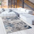 thumbnail image 2 of eRug Outlet Geometric Traditional Indoor Modern Area Rug Navy Blue, 2 of 6
