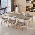 thumbnail image 3 of Tribesigns 78.74-Inch Large Conference Room Table, Modern Office Meeting Seminar Table Desk with Metal Legs and Adjustable Foot Pads, Seats 6-8 People, Oak Finish, 3 of 5