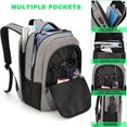 thumbnail image 5 of Sac à Dos de Voyage pour Ordinateur Portable, Résistant à l'Eau, Sac Antivol avec Port de Chargement USB et Verrou, Ordinateur 17,3 Pouces pour Affaires, 5 of 5