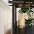 thumbnail image 2 of Cherish Armoire de Bar à Vin - Armoire à Liqueur Grande Capacité avec Rangement, Tablettes Ajustables pour Verrerie, Construction Robuste en MDF, Casier à Vin à Assemblage Facile Idéal pour Salle à Manger, Bar et Cuisine, 2 of 8