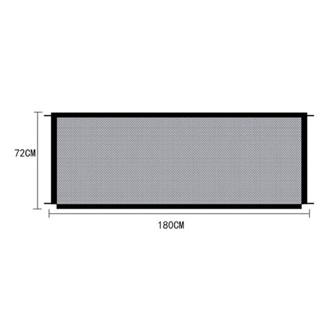 Magic Gate pour Chiens, Porte de Sécurité pour Animaux, Enclos Portable Pliable en Maille, Clôture de Sécurité pour Animaux, Filet d'Isolation pour Chien, Portail pour Entrée Intérieure, Large et Haute