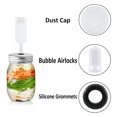thumbnail image 4 of suyin 2 Pcs Fermentation Lids Kit Airlock For Fermentation Air-Locks With Black Grommets Airlock Bubble For Beer And Wine, 4 of 9