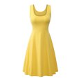 thumbnail image 1 of LUXUR Robe Longue d'Été de Plage Bohème pour Femmes, Dorée, 1 of 2