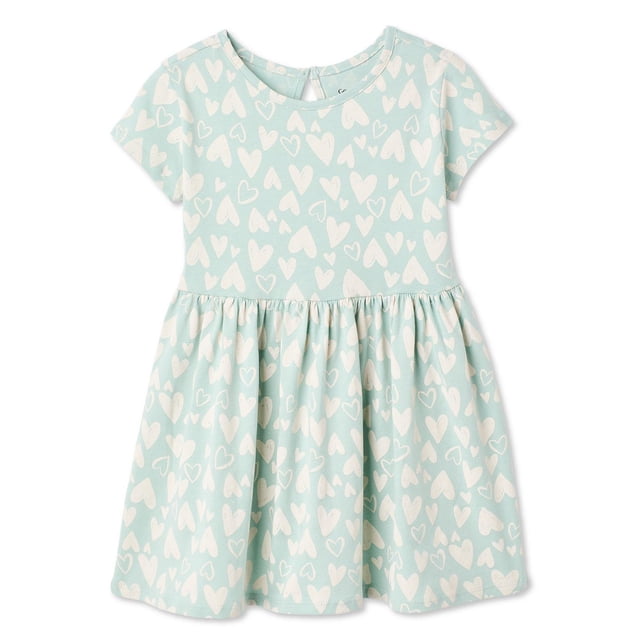 Robe imprimée à manches courtes George pour petites filles