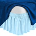 thumbnail image 1 of Wrap Around Bed Skirt 10" inch Drop Easy Care Microfiber Made Bedskirts (RV King-Light Blue), 1 of 6