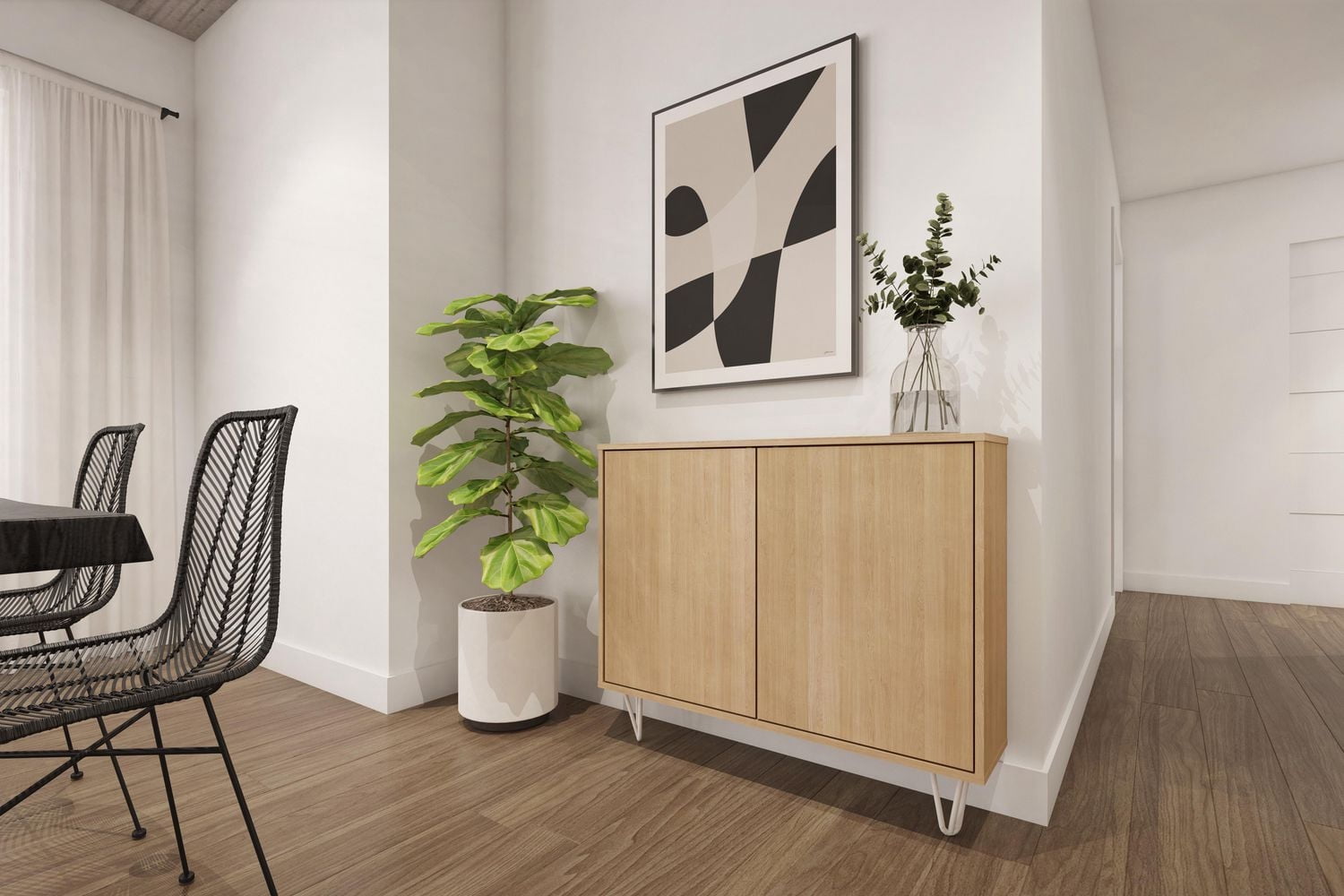 Nexera Slim 2-Door Storage Accent Cabinet
