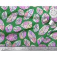 thumbnail image 2 of Soimoi Green Moss Georgette Fabric Crystal Stone Geometric Print Fabric by the Yard 42 Inch Wide, 2 of 3