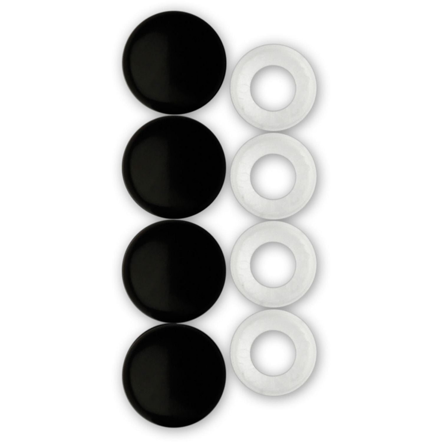 Cruiser Accessories, bouchons de fixation, ferrure noire