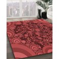 thumbnail image 3 of Ahgly Company Tapis Rectangulaire Lavable en Machine Intérieur Transitionnel Rouge Canneberge, 5 Pieds x 8 Pieds, 3 of 7
