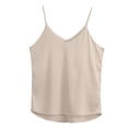thumbnail image 3 of Women's Silk Satin Tank Tops V Neck for Summer and Work, 3 of 3