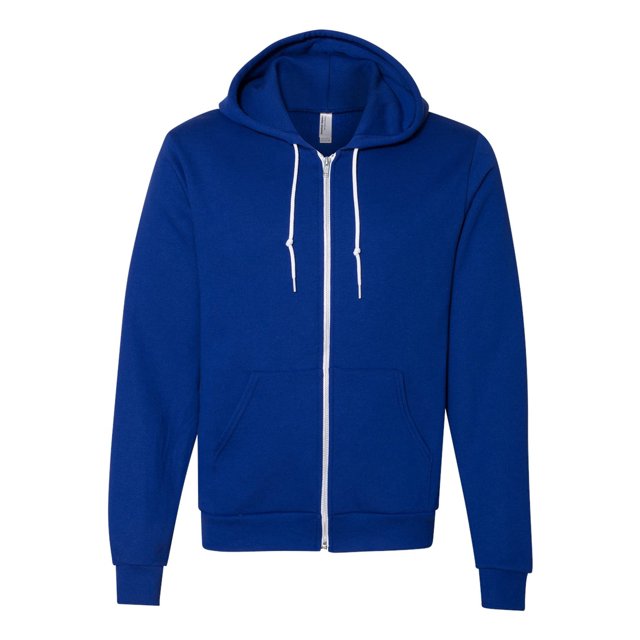 American Apparel Sweat à Capuche Zippé en Polaire Flex Unisexe, TP, Lapis