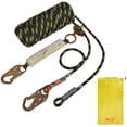 thumbnail image 1 of VEVOR Vertical Lifeline Assembly, 0.55'' x 25' Fall Protection Rope with 30 KN Breaking Tension, Polyester Roofing Rope with Steel Snap Hooks, Rope Grab, and Shock Absorber, ANSI Compliant, 1 of 9