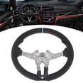 thumbnail image 4 of Steering Wheel For M3 Steering Wheel For  Steering Wheel Replacement Steering Wheel Modification Upgrade For  Full Suede Steering Wheel Blue Stripe Fit For F20 F22 F30 F32 M2 M3 M4, 4 of 8