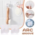 thumbnail image 1 of EGNMCR Crochets pour Suspendre 2 Pcs Support Mural Fente en Arc Tige Télescopique Tige de Support Fixe Support de Bouteille Vaporisateur Suspension Murale, 1 of 9