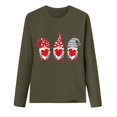 thumbnail image 3 of Chandails de la Saint-Valentin pour Femmes avec Cœur d'Amour, Mignons, Graphiques, Chandails de la Saint-Valentin à Manches Longues, Col Rond, Hauts de Vacances, Mode Féminine, Imprimé Gnome de la Saint-Valentin, Col Rond, Haut à Manches Longues, T-Shirt, 3 of 3