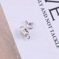 thumbnail image 2 of 2pcs Sterling Silver Gold-plated Magnetic Clasp and Spring Ring Clasp Magnetic Fastener Connection Clasp for DIY Handmade Accessories Jewelry Necklace Bracelet Anklets (Silver), 2 of 8