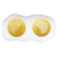 thumbnail image 2 of Pet Bowl, Cat Bowl Higher And Wider Base Egg Yellow Prevent  Slip Bottom  For Water For Dog Double Bowl, 2 of 8