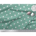 thumbnail image 2 of Soimoi Silk Fabric Footprint & Cat Kids Decor Fabric Printed Yard 42 Inch Wide, 2 of 3