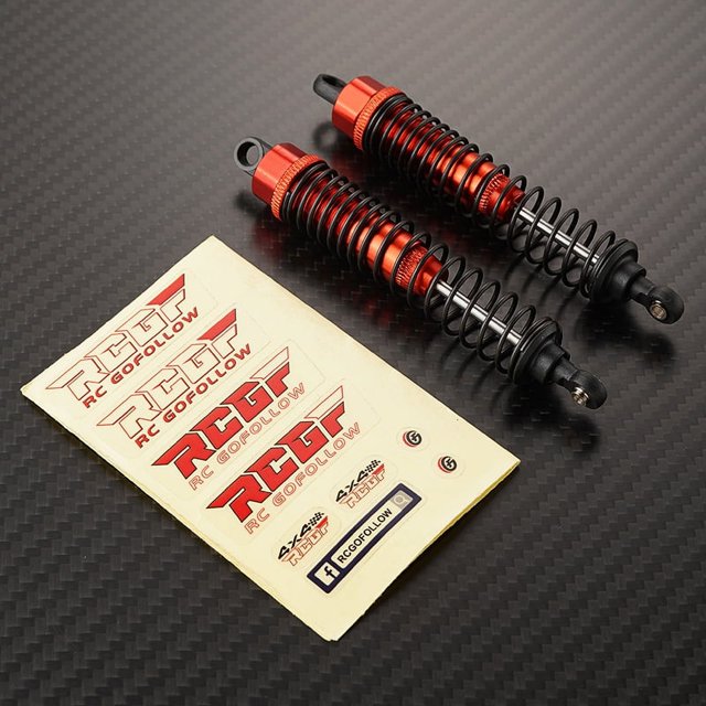 maskred Amortisseur de Choc à Pression Négative pour GEN8 Crawler Rc Amortisseur à Pression Négative en Alliage d'Aluminium Haute Résistance Rc Accessoires de Voiture Rouge