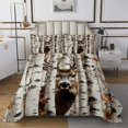 thumbnail image 1 of Erosebridal Reindeer Elk Bedspread Sets King Size, Rustic Animal Bed Quilt, Hunting Theme Decor, 3-Piece, 1 of 5