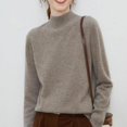 thumbnail image 2 of Women‘s Merino Wool Sweater Fall Winter Trendy Long Sleeve Mock Turtle Neck Soft Warm Pullover Tops, 2 of 5