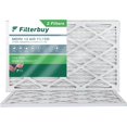 thumbnail image 1 of Filterbuy 10x18x1 MERV 13 Filtres à Air Plissés HVAC AC (2-Pack), 1 of 1