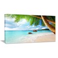 thumbnail image 1 of Design Art Praslin Island Seychelles Beach Seashore Photo Canvas Art Print, 1 of 2