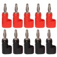 thumbnail image 3 of Stackable Banana Plug, 24A Brass Banana Plug Connector Standard Size  4mm 30VAC-60VDC Open Screw  For Security Fittings, 3 of 8
