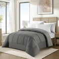 thumbnail image 1 of Swift Home Basic Down Alternative Comforter, All Season Hypoallergenic Cozy Comforter, Twin, Grey, 1 of 8