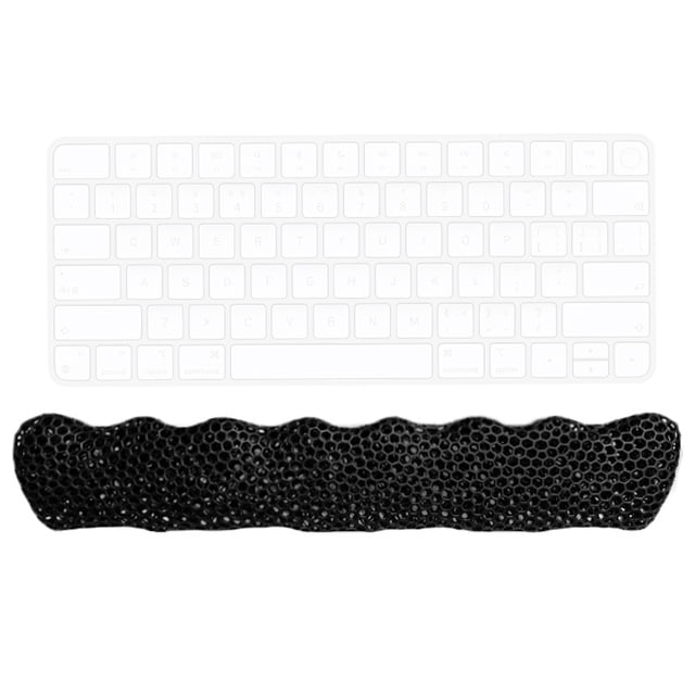 bedienty Keyboard Pad, Dual-Layer Support, Anti-Slip Sweat-Resistant Ideal for Gaming, Design a Comfortable Black 35cm