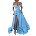 thumbnail image 1 of Ketyyh-chn99 Robes de Cocktail pour Femmes Robe d'Été Florale à Manches Mi-Longues Élégante Formelle de Soirée Cocktail Robes de Fête Robe Maxi Bleu,m, 1 of 5