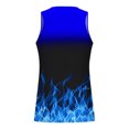 thumbnail image 4 of Penkiiy Débardeur de Sport à Col Rond Imprimé Flamme Mode Décontractée pour Hommes TG Bleu, 4 of 4