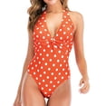 thumbnail image 2 of Birdeem Bikinis Mode Décontractée pour Femmes Couleur Unie Taille Fine Imprimé Vagues, 2 of 8