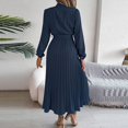 thumbnail image 5 of Birdeem Robes pour Femmes Manches Longues Mode Couleur Unie Col Montant Taille Robes Manches Longues pour Femmes, 5 of 5