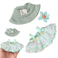thumbnail image 2 of Ensemble Trois Pièces Vêtements de Poupée 17 cm Vêtements pour Poupées Tenue Accessoires pour Poupées 17 cm Vêtements Robe + Chapeau + Épingle à Cheveux Sans Poupée (Ensemble de Printemps), 2 of 9