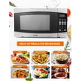 thumbnail image 4 of Commercial Chef 1.4 Cubic Foot Microwave with 10 Power Levels, Small Microwave with Push Button, 1100 Watt Microwave with Digital Control Panels, 4 of 7