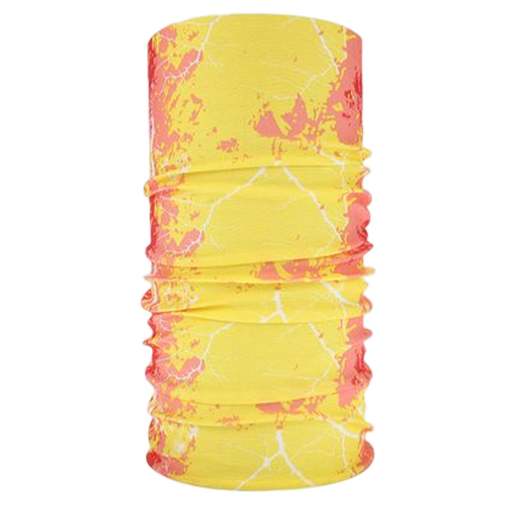 Wweixi Neck Gaiter Collar Balaclava Tube Seamless Bandanas Dustproof Scarves Breathable Wraps Turban for Outdoor Riding Hiking yellow pink