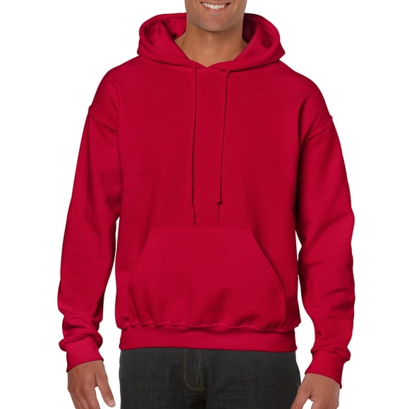 Gildan Mens Heavy Blend Hooded Sweatshirt, 2XL, Cherry Red