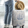 thumbnail image 3 of Travel Luggage Cover Suitcase Protector Fits 18-32 Inch Luggage Wheel Covers Patterned Travel Related Items Flower Luggage Protector Elastic Luggage Anti-scratch Suitcase Cover M, 3 of 3