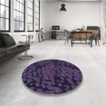 thumbnail image 4 of Ahgly Company Machine Washable Indoor Rectangle Transitional Deep Purple Area Rugs, 5' x 8', 4 of 7