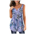 thumbnail image 1 of Birdeem T-Shirt Mode Femme Été Aguichant Sans Manches Imprimé Léger Ample Ventilation, 1 of 6