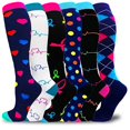 thumbnail image 1 of FhsagQ Chaussettes Chaussettes pour Femmes Femmes 6 Pcs Longues Chaussettes de Compression Leggings Longues Chaussettes de Compression de Course Chaussettes de Sport de Plein Air Chaussettes pour Femmes 2 Pcs Chaussettes Chaussettes pour Femmes Chaussettes Violet P, 1 of 2