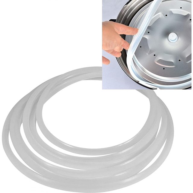 Carbon Steel Serrated Conical Spring Washer,washe Pressure Cooker Silicone Replacement Clear Gasket Sealing Ring Replaceable Seal for Home Kitchen Tool