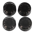 thumbnail image 2 of 4PCS Top Hat Knobs Electric Guitar Volume Tone Adjustment, Durable Plastic Material,  Rotation, Universal Compatibility, Unique Design, 4PCS Total For Replace And Use, 2 of 8