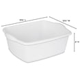 thumbnail image 2 of Plat à vaisselle de Sterilite de 11,4 litres en blanc, 2 of 7