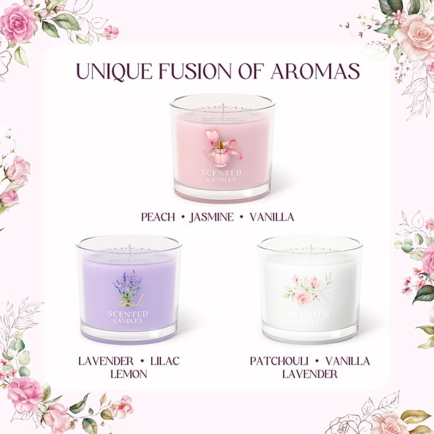 CHILLFLAME Scented Candles, Scented Candle Gift Set for Stress