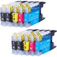 thumbnail image 1 of 10 Pack - Compatible Ink Cartridges for Brother LC-71 LC-75 LC-75BK LC-75C LC-75M LC-75Y Inkjet Cartridge Compatible, 1 of 1