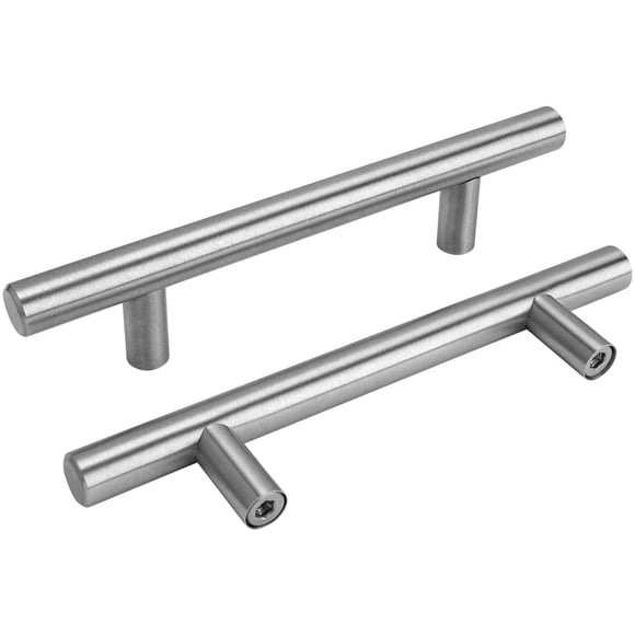 Pack of 10 goldenwarm Cupboard Drawer Door Handles Pull Handles for Kitchen Cabinets Cupboard Pulls Stainless Steel Furniture Handles Drill Hole Distance Kitchen Cabinet Furniture