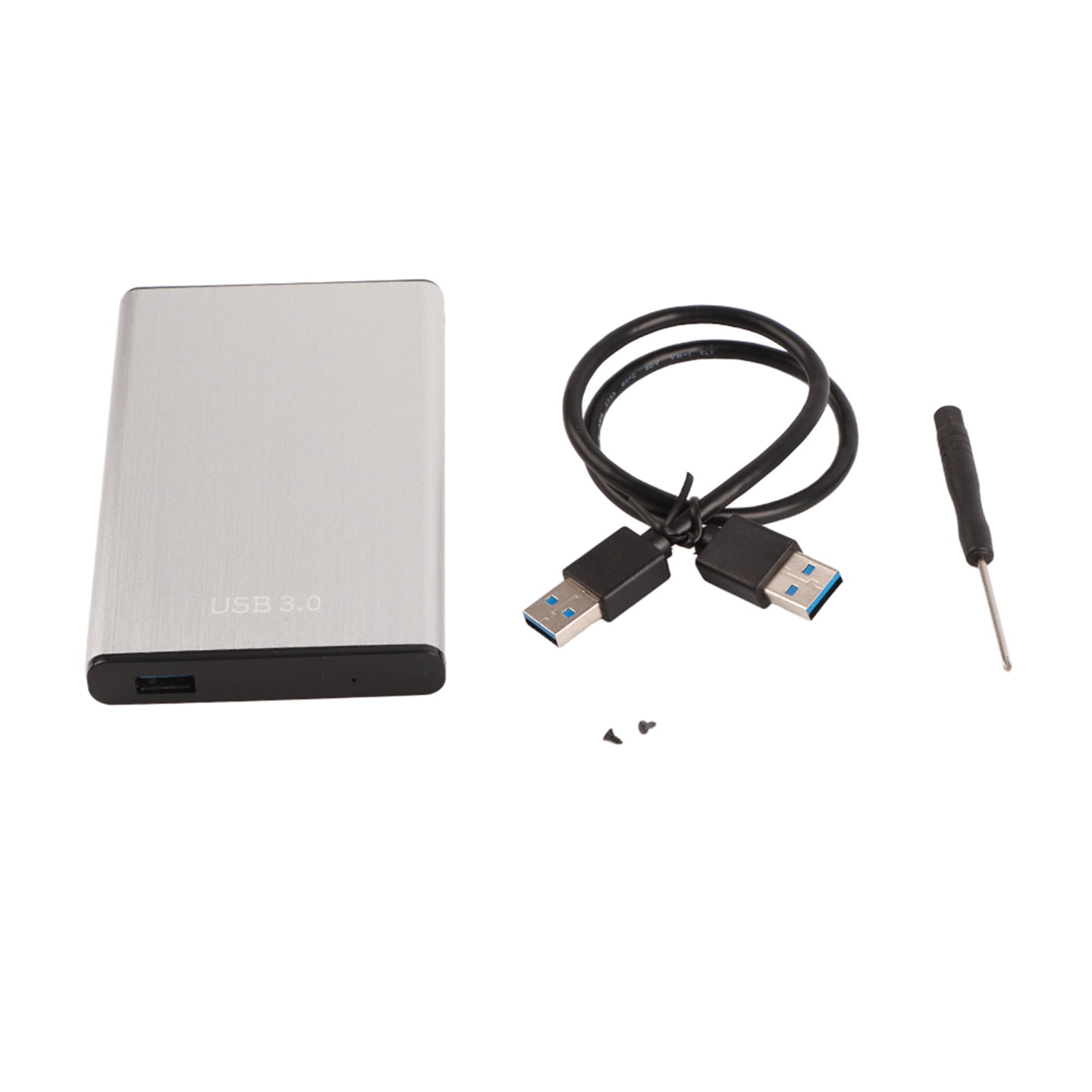 USB 3.0 To 2.5 SATA 3.0 HDD Enclosure External Tool Free Case for SSD Hard Disk Drive Silver
